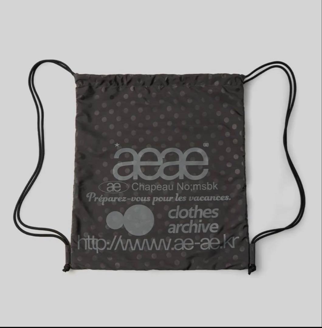 正規品★aeae リュック ナップサック グレー ドット 韓国 aeae リュック ナップサック グレー ドット 韓国 人気カラー
