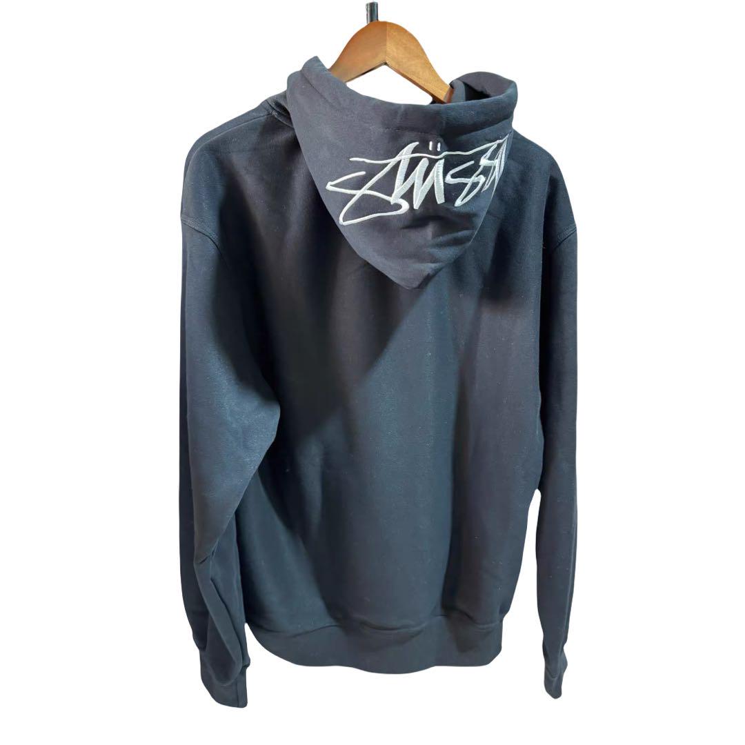 ロ*ト様 Stussy ダークグレー フード付きパーカー X-LARGE