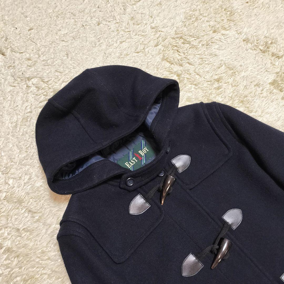 美品＊EASTBOY イーストボーイ ウール混 メルトンダッフルコート 11号