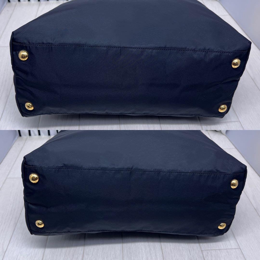 【美品】PRADA×プラダ A4収納可能トートバッグ 極美品✨PRADA プラダ トートバッグ ナイロン×レザー A4収納
