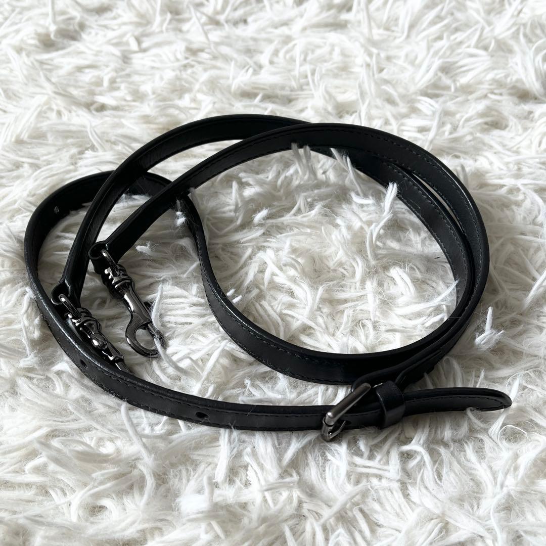 ハンティングワールド　2way　ショルダーバッグ　バチュークロス　レザー　黒