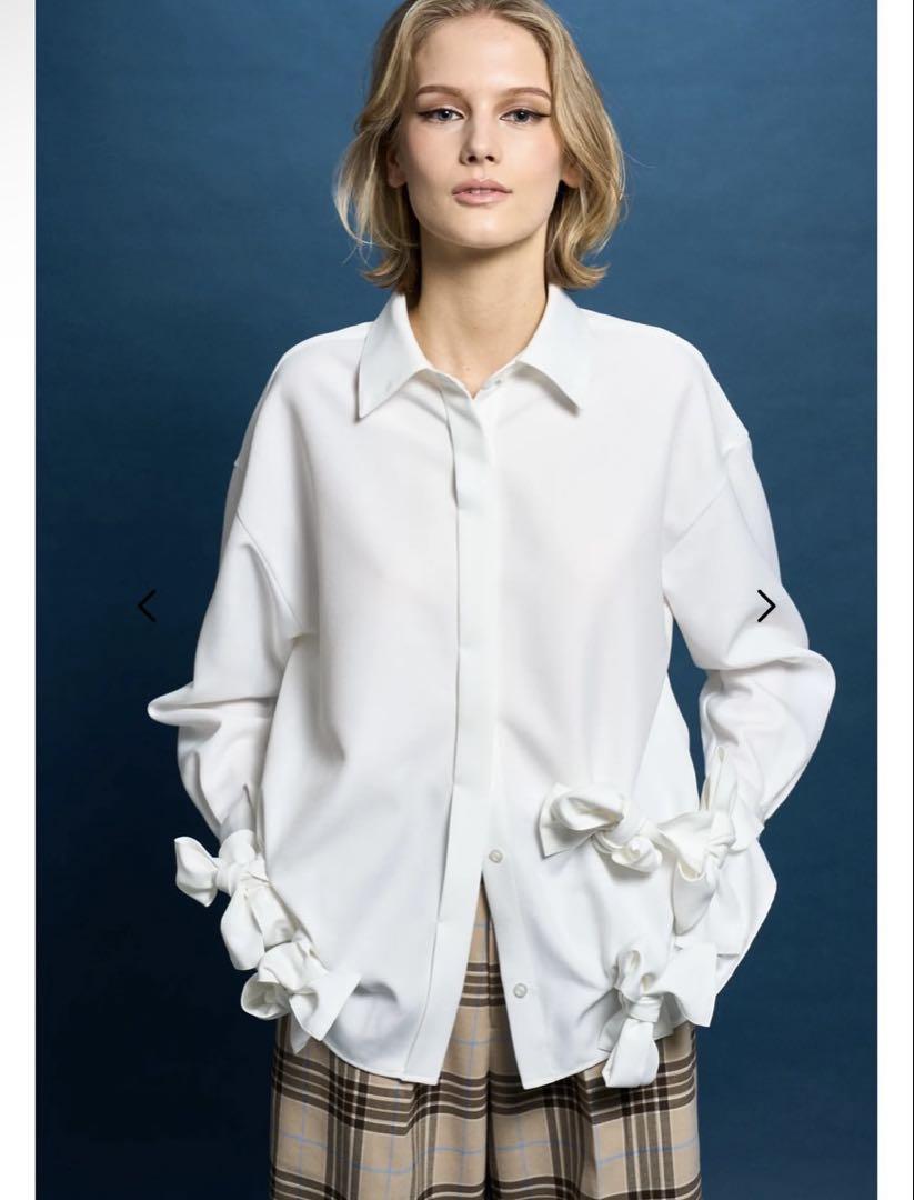 THE TOE　kordela twist shirt blue