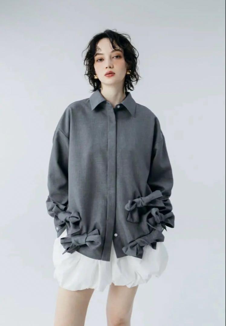 THE TOE　kordela twist shirt blue