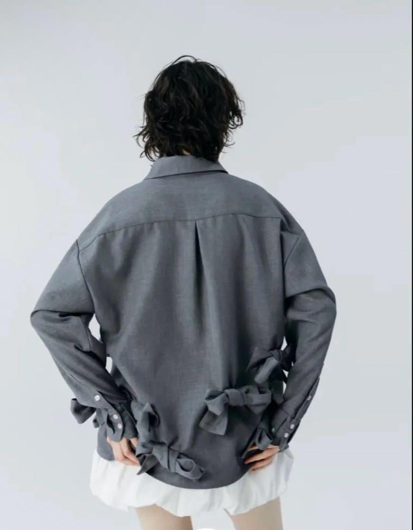 THE TOE　kordela twist shirt blue