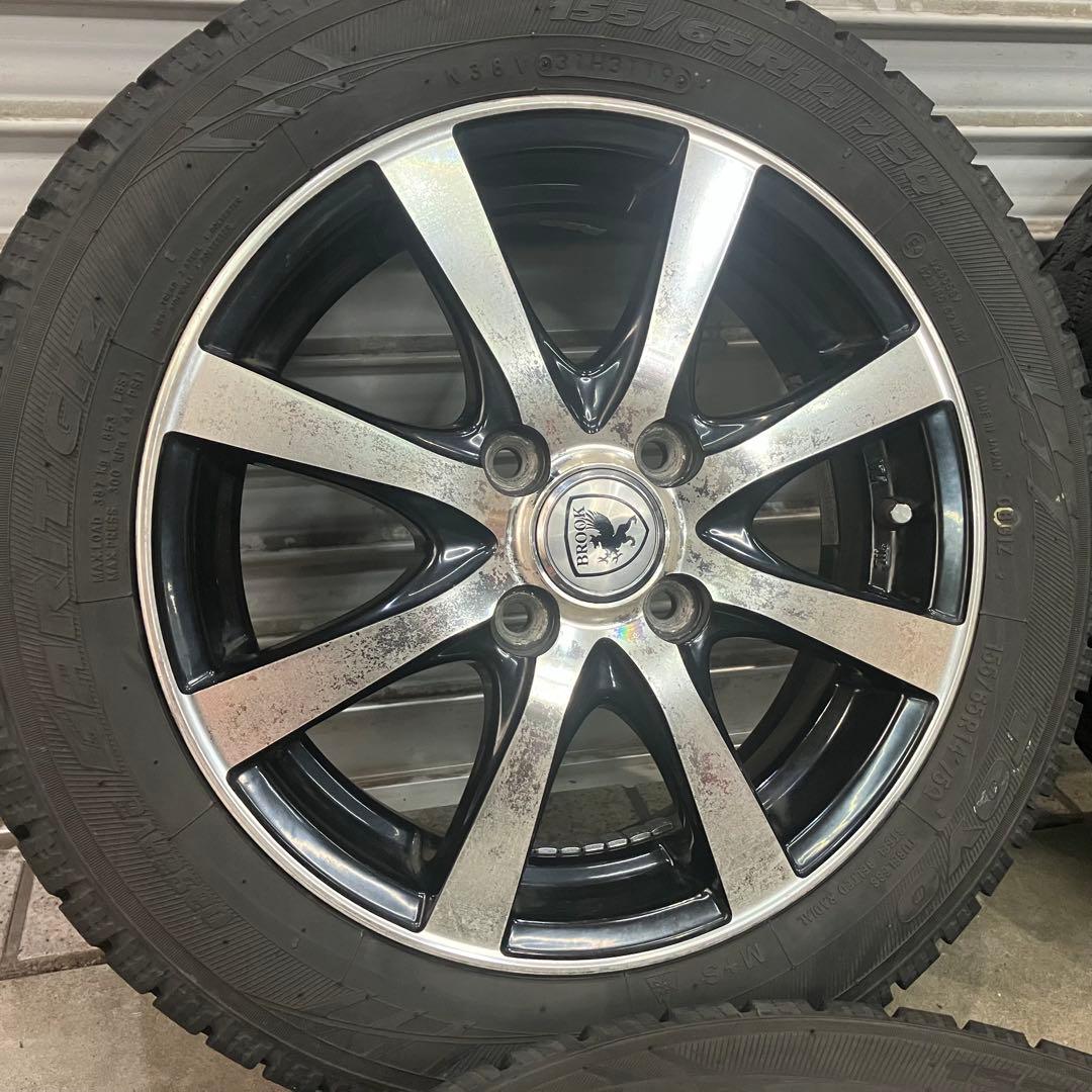 19年 155 65R14 TY ガリッドギズ BROOK タント スペーシアTOYO TIRES BRIGHTFACE_UK