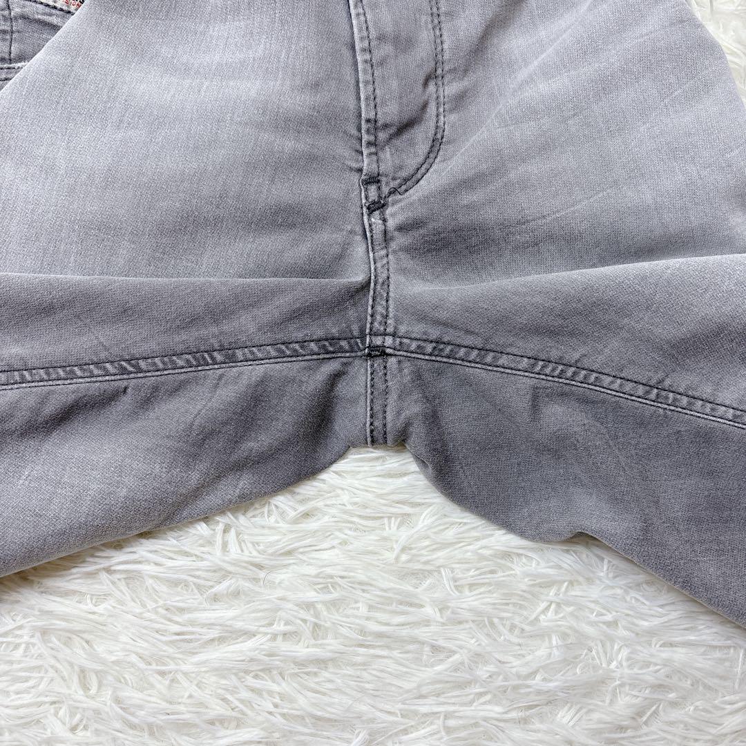 J3520 美品 ディーゼル KROSHORTジョガーデニムショーツ グレー32 美品✨希少サイズ DIESEL KROSHORt ジョグジーンズ ショート