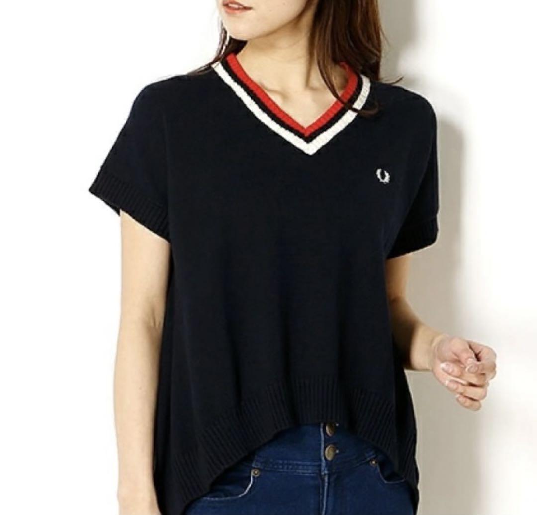 フレッドペリー Short Sleeve オープンニット 半袖 サマーニット