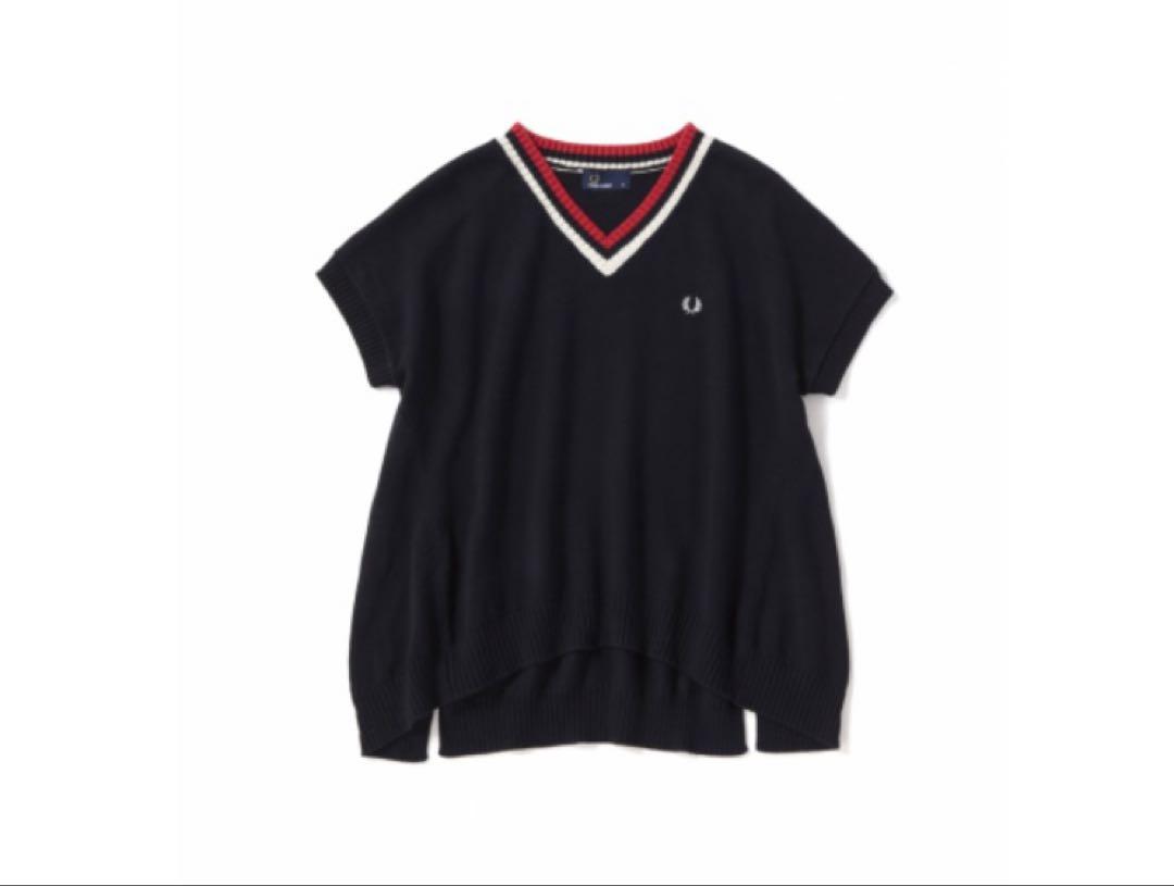 フレッドペリー Short Sleeve オープンニット 半袖 サマーニット