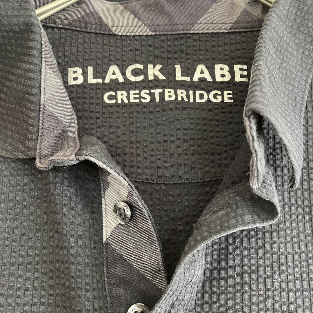 XL ブラックレーベルクレストブリッジ ポロシャツ タオル地 黒 チェック - メルカリ