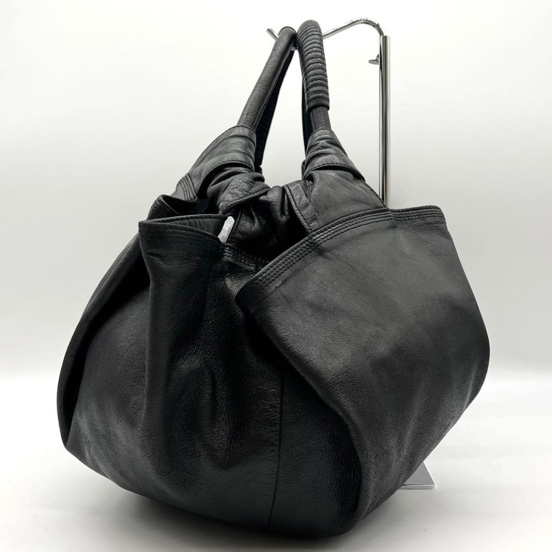 ✨美品✨ロエベ ハンドバッグ ナッパアイレ アナグラム レザー ブラック