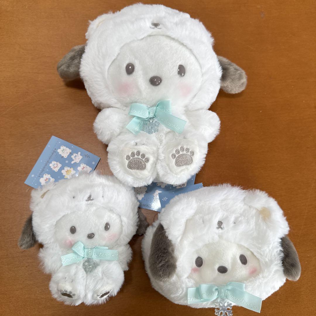 サンリオ ふわふわスノーデザインシリーズ ポチャッコ ぬいぐるみ　マスコット