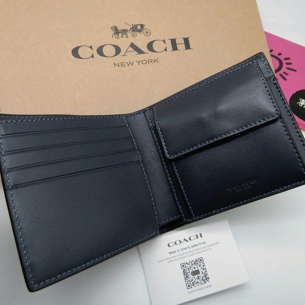 新作　新品　COACH　折り財布　メンズ　クロコダイル　人気の小銭入れ付き 新作 新品 COACH 折り財布 メンズ クロコダイル 人気の小銭入れ