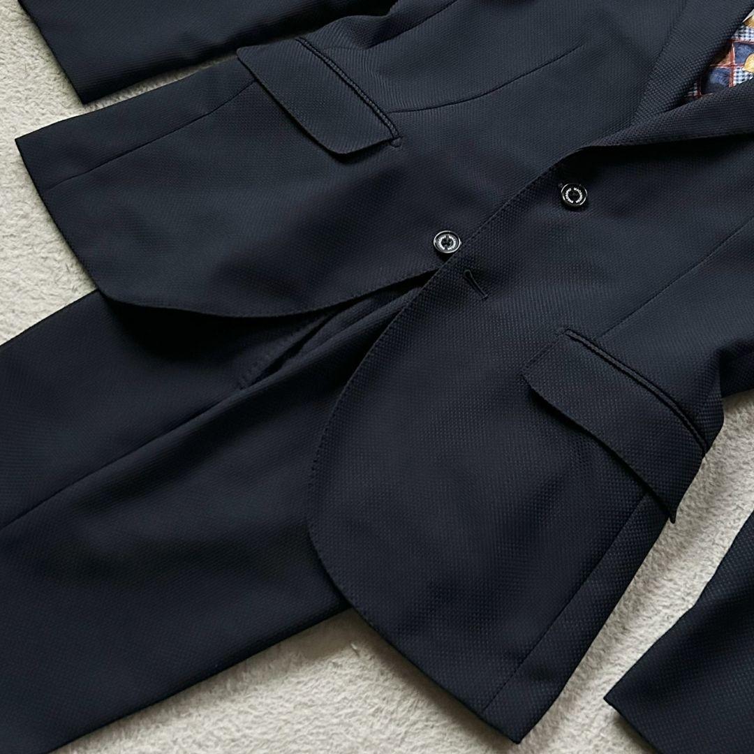 極美品 マッキントッシュ スーツ セットアップ トロッター ネイビー 極美品 マッキントッシュ スーツ セットアップ トロッター ネイビー