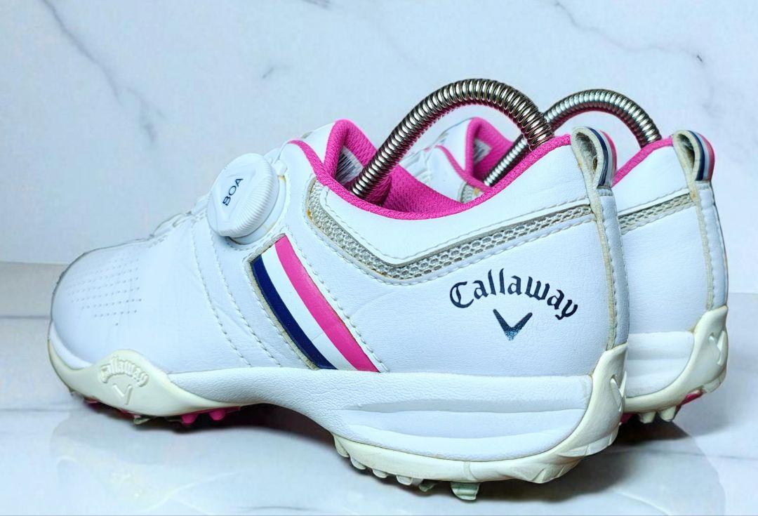 【未使用タグ付き！23cm！BOA！】callawayゴルフシューズ！ キャロウェイ Callaway ゴルフシューズ 23.cm Boa ボア - メルカリ