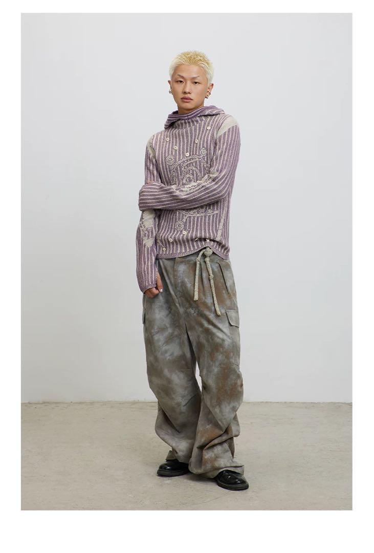 CONP 23AW Violet Voetex Sweater漩涡ニットパーカー