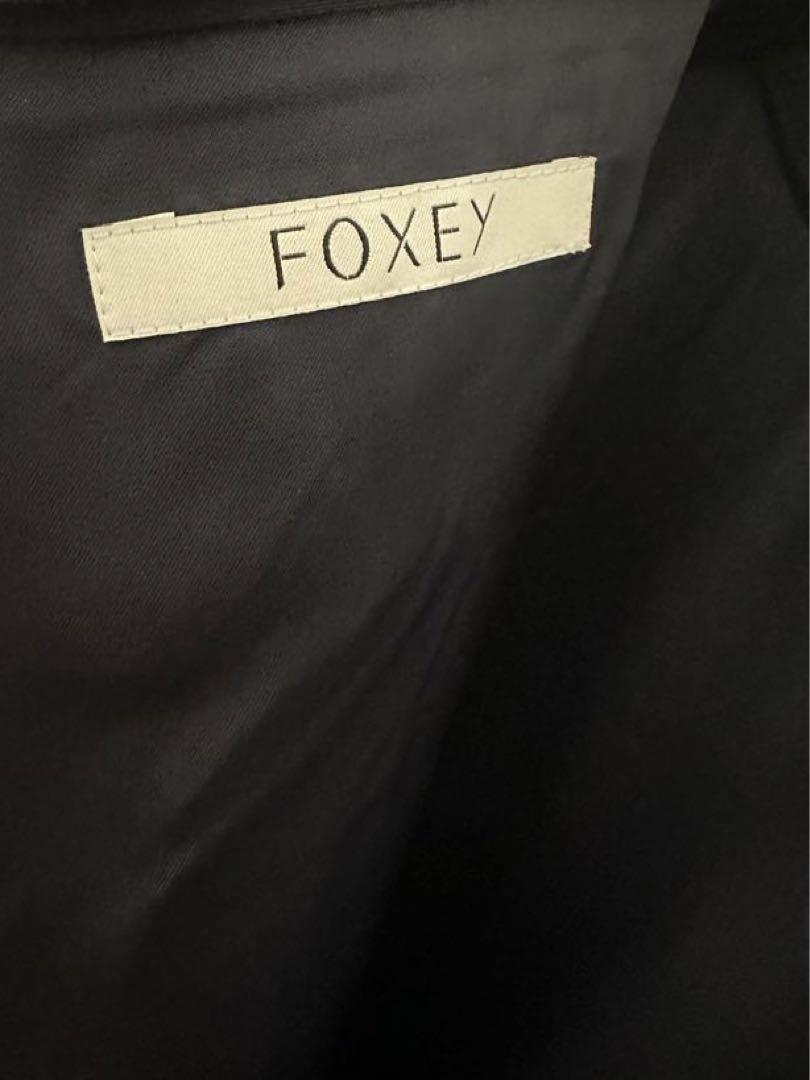 FOXEY フォクシー　ブティックライン 2wayカラー シルクウールワンピース