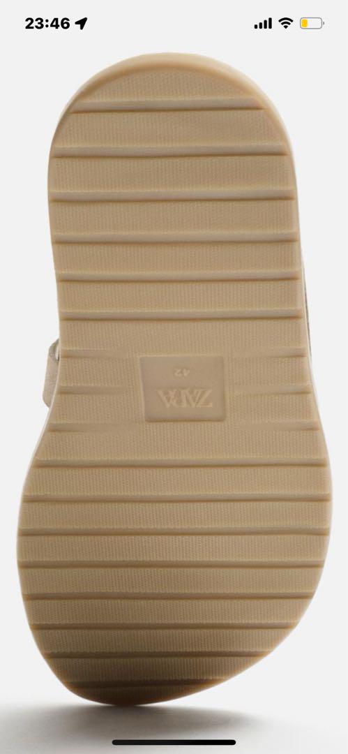 【新品未使用タグ付き】ZARA MANレザーストラップサンダル　27.5 cm