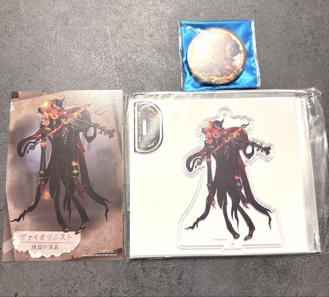 第五人格 ヴァイオリニスト アントニオ アクリルスタンド 缶バッジ カード 第五人格 ミュージアム UR 缶バッジ アクスタ ポストカード