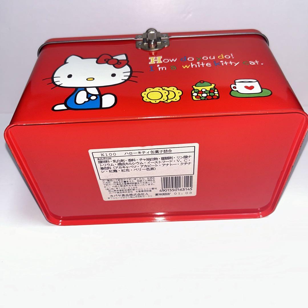 ハローキティ　ギフト缶　特大サイズ　レトロ缶 ハローキティ 貯金箱 缶 レトロ｜Yahoo!フリマ（旧PayPayフリマ）