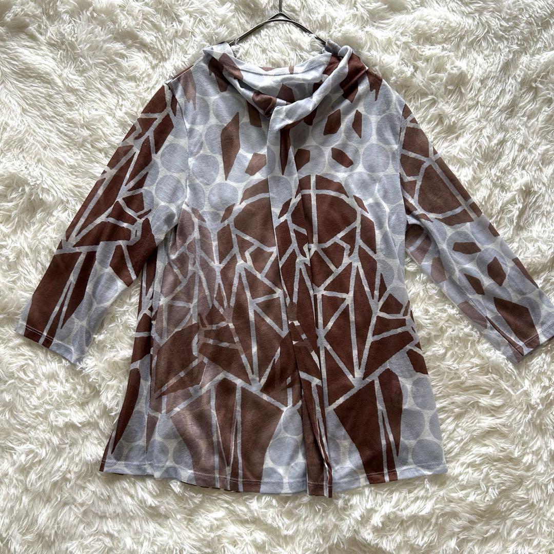 美品　センソユニコ　YCIA 柄物　シャツ　カットソー　七分袖　イタリア製