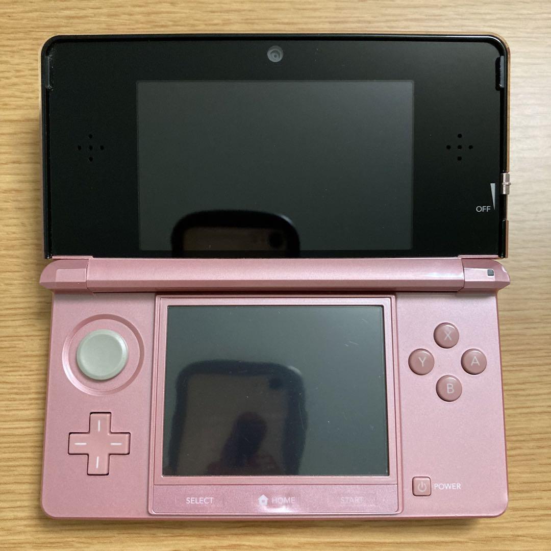 動作確認、初期化済み 任天堂3DS ピンク 充電器、タッチペン、箱、説明書付き