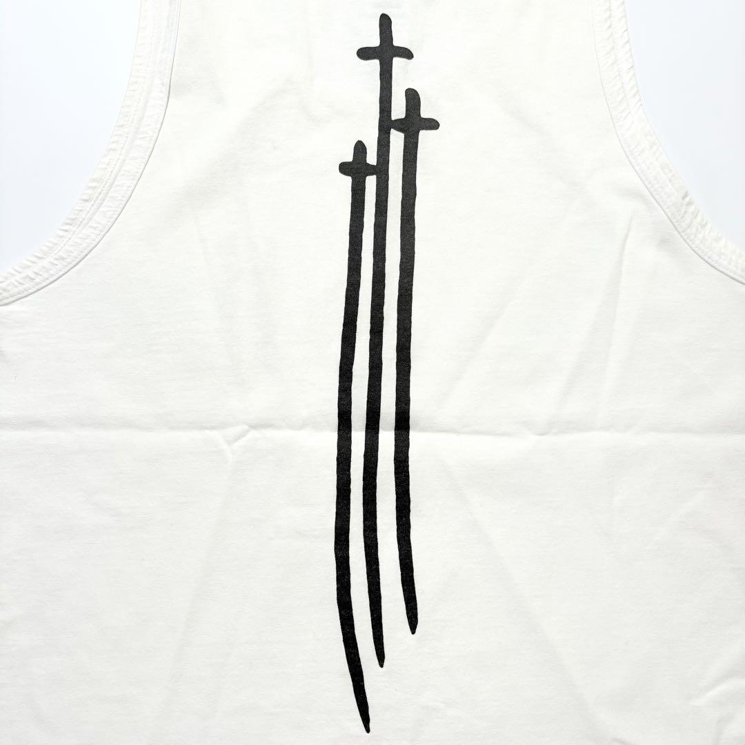 CHROME HEARTS タンクトップ ロゴ クロスモチーフ ホワイト M