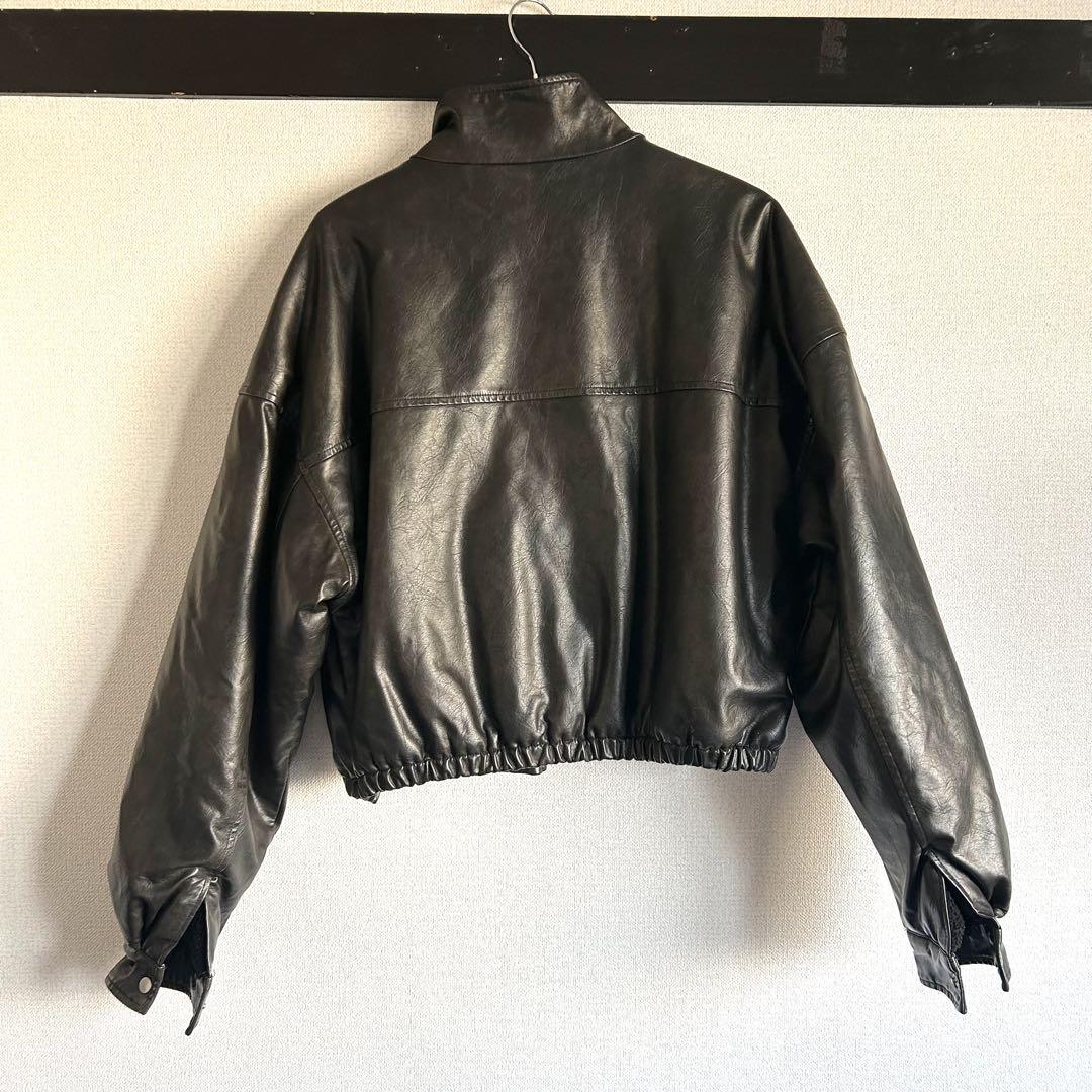 WHO´SWHOgallery ヴィンテージライクレザーブルゾン