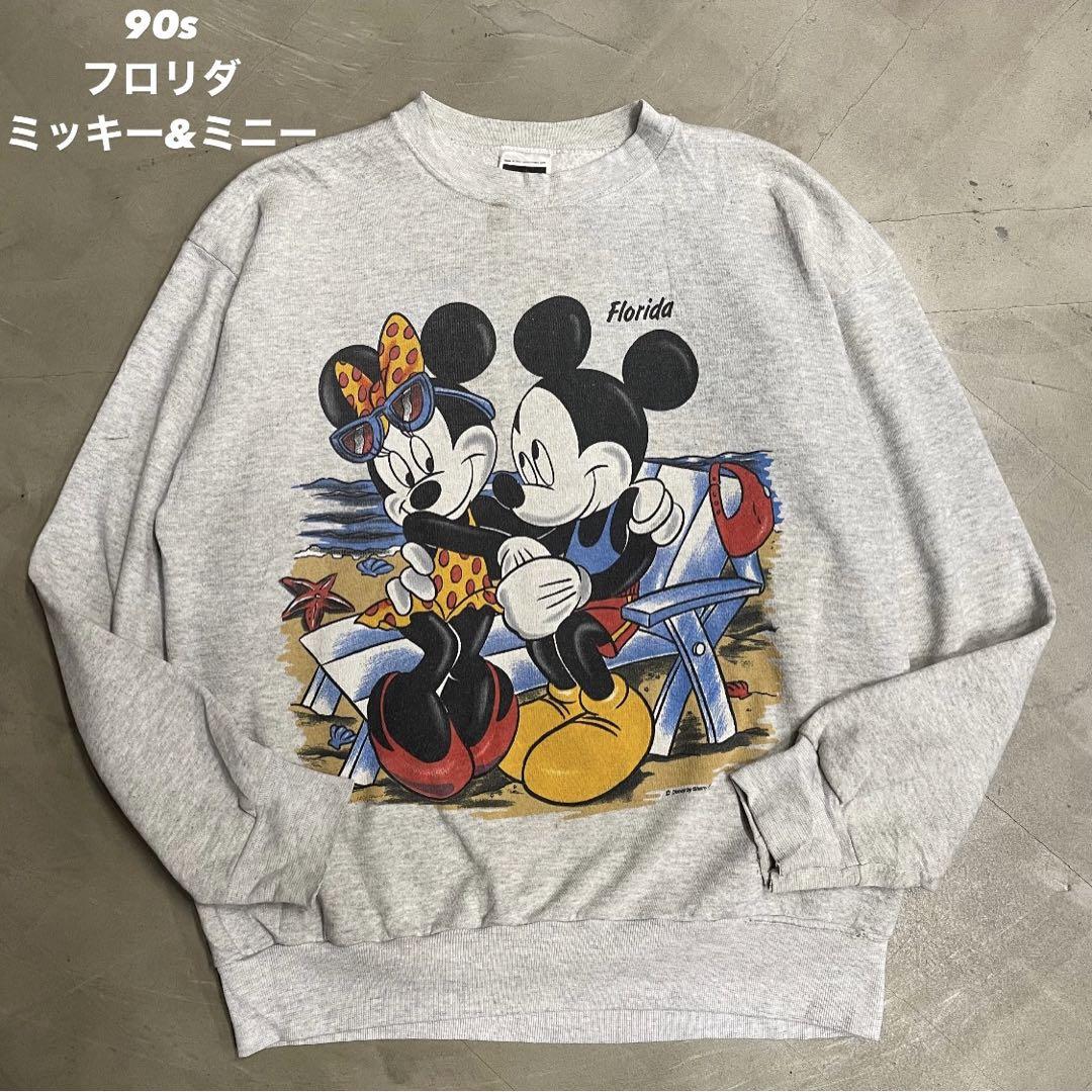90s TULTEX ディズニー スウェット ミッキー&ミニー Disney