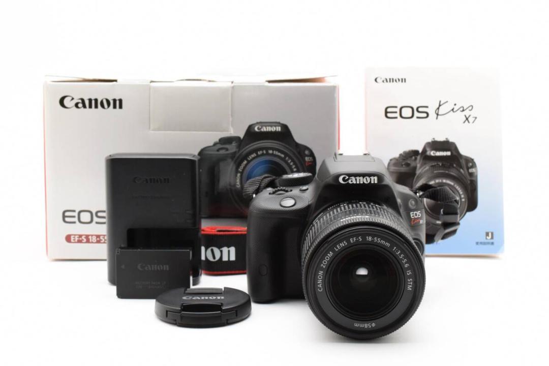 Canon EOS Kiss X7 + 18-55mm 一眼レフレンズキット - メルカリ