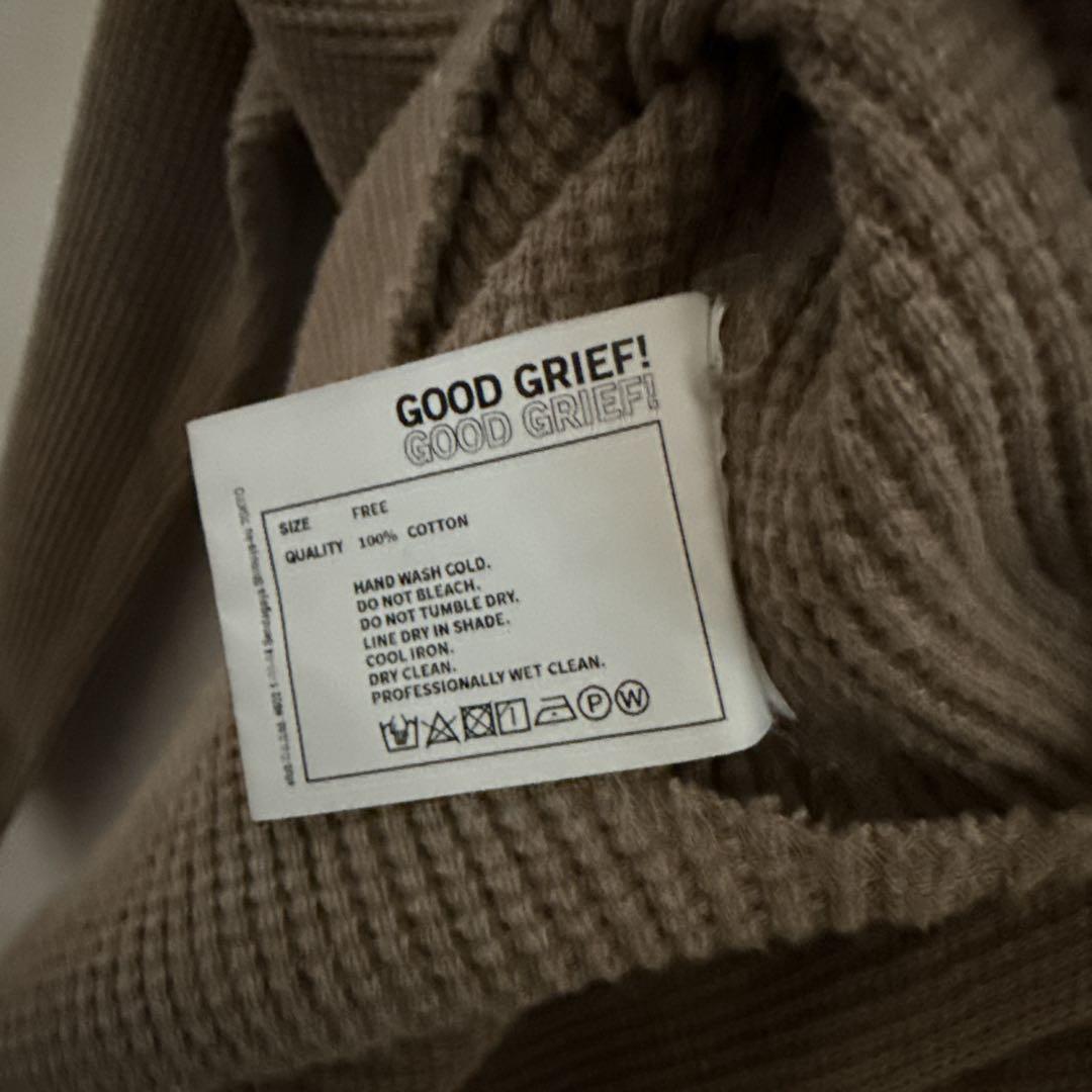 GOOD GRIEF! ヘンリー・ネック ワッフル 長袖カットソー