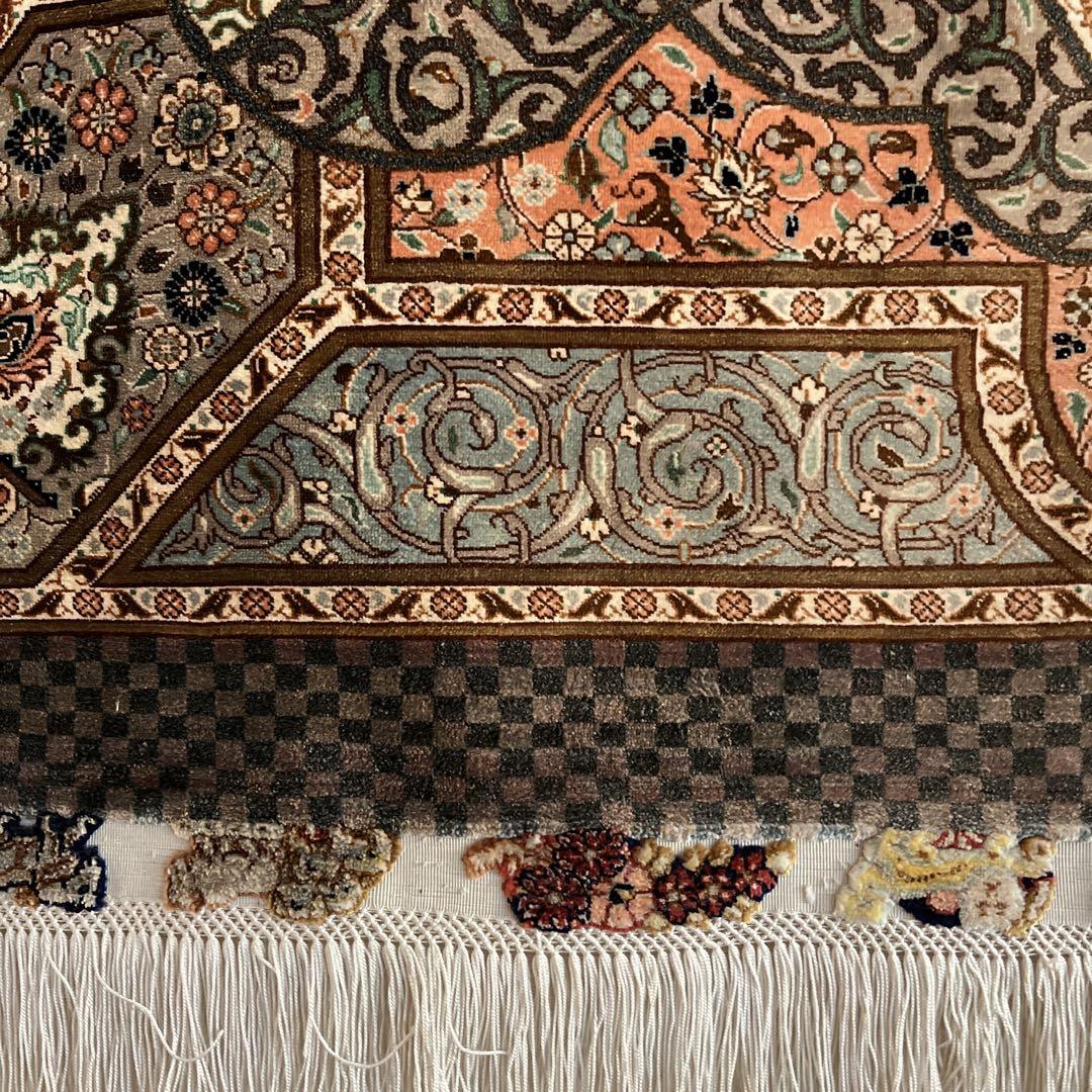 ペルシャ絨毯　シルク　159×108cm