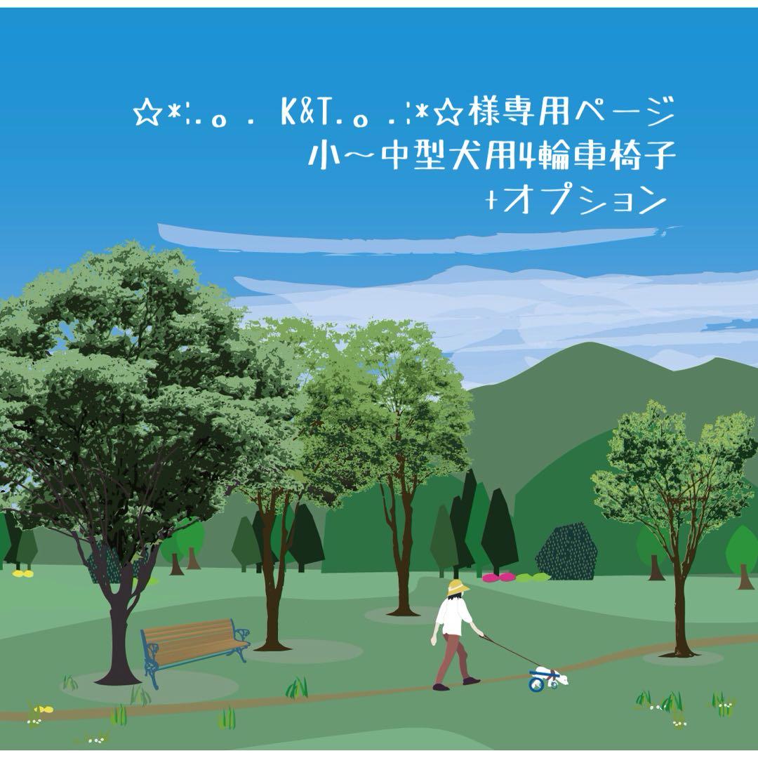 ☆*:.。. K&T.。.:*☆様(仮)専用■小型犬用4輪車椅子+オプション