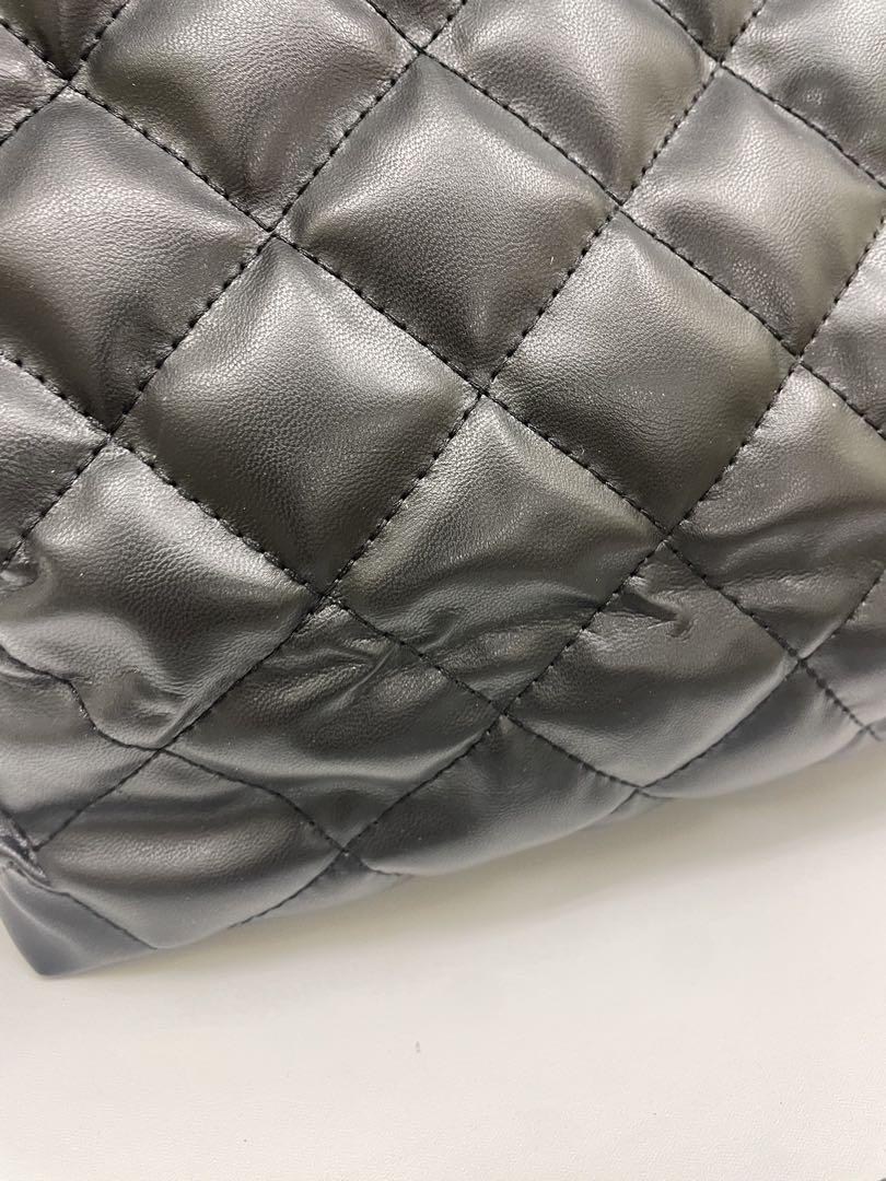 ROPE キルティング ブラックトートバッグ