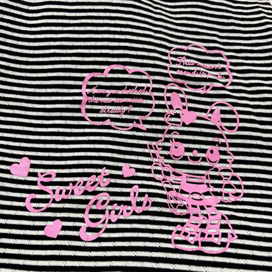 美品　メゾピアノ　ミミポポ　豪華刺繍　ワンピース　レア　平成レトロ　希少 激レア✨️ メゾピアノ 平成 女児 レトロ ミミポポ ロンT 長袖
