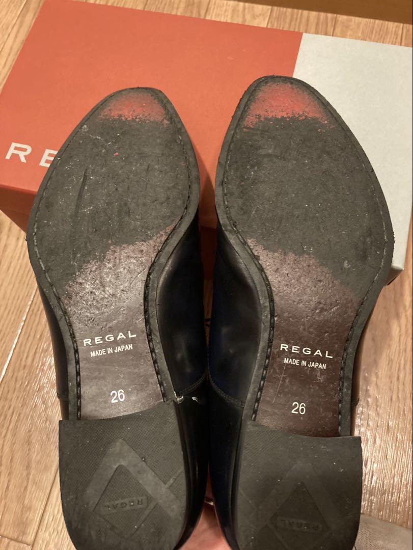 REGAL ドレスシューズ 21VR 26 ストレートチップ　ネイビー
