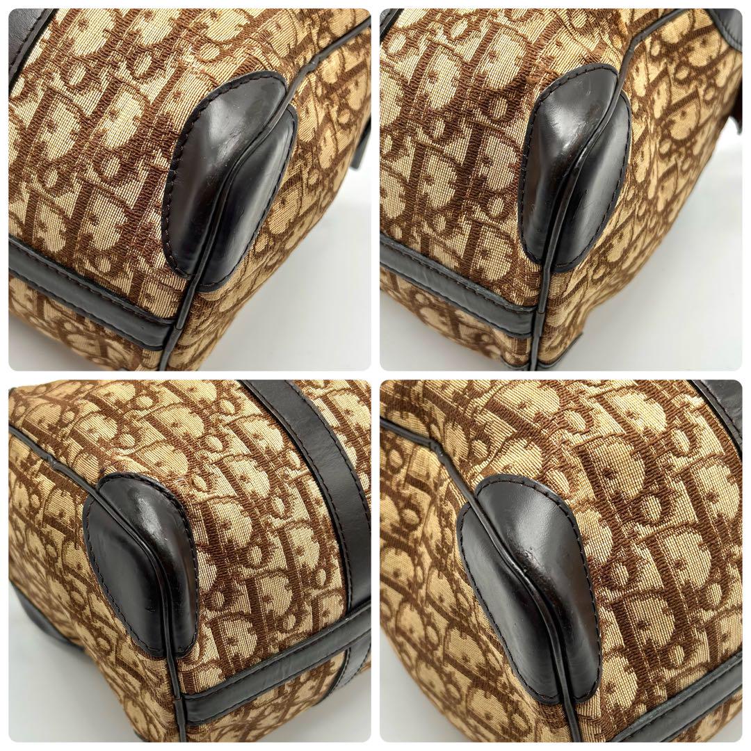 良品✨Dior トロッター　ボストンバッグ　レザー　旅行用　手提げ　キャンバス 極美品】ディオール トロッター ボストンバッグ キャンバス