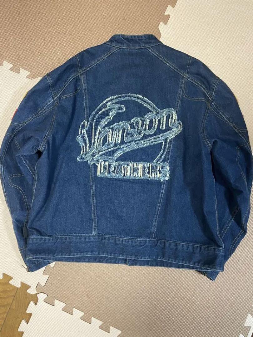 Supreme Vanson Leathers Cordura Denim Jacket Black Men's