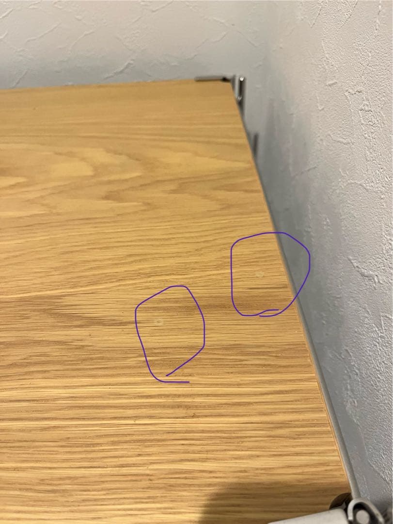 オーク材3段シェルフ