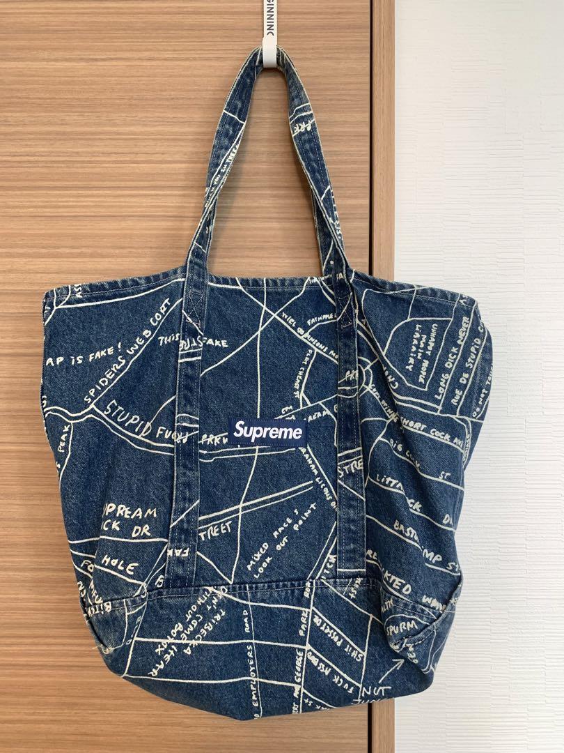バッグ Supreme Gonz Map Denim Tote