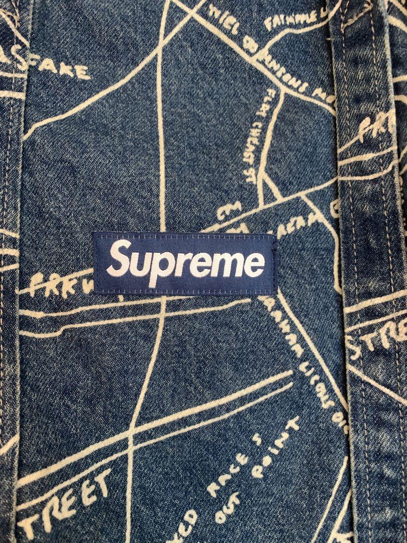 バッグ Supreme Gonz Map Denim Tote