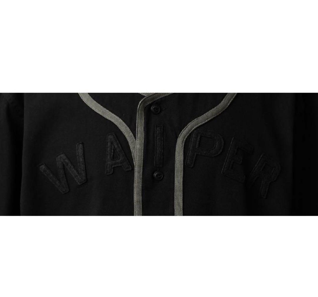 ワイパーWAIPER ベースボールシャツ ネイビー　XL 完売品 WAIPER.inc ワイパーインク BASEBALL SHIRT ベースボールシャツ