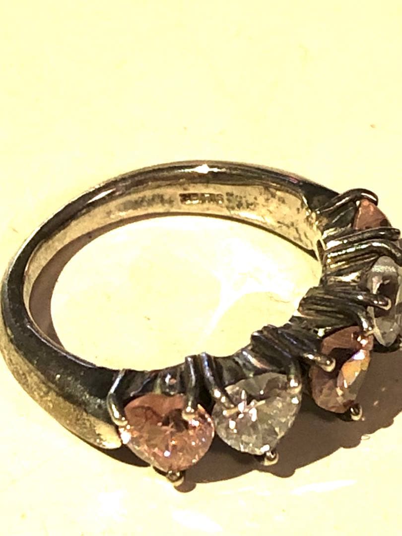 ハート5連リング