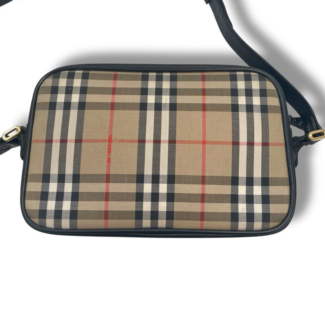 【レア】BURBERRY ショルダーバッグ　ノバチェック　ホースロゴ