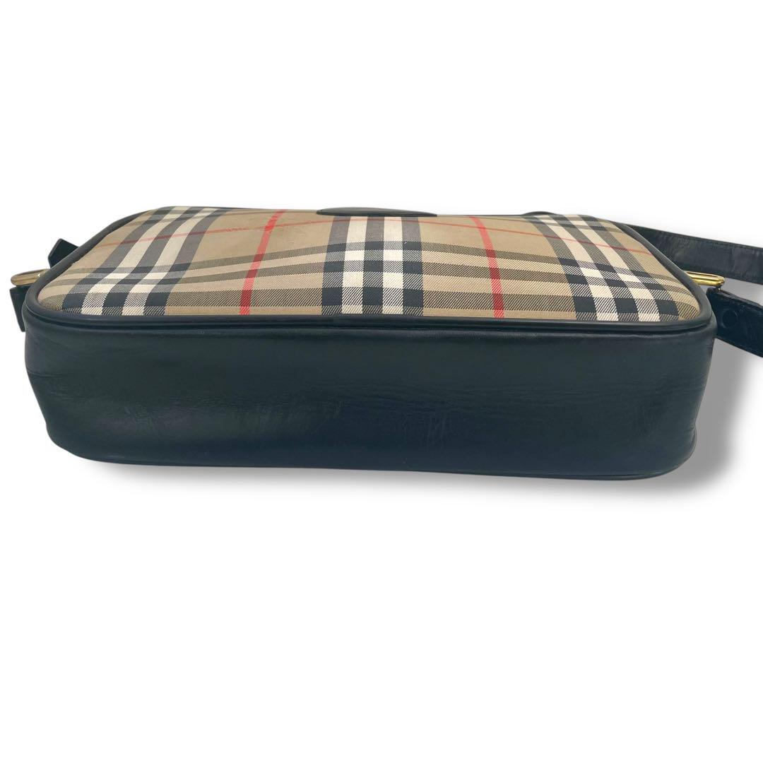 【レア】BURBERRY ショルダーバッグ　ノバチェック　ホースロゴ