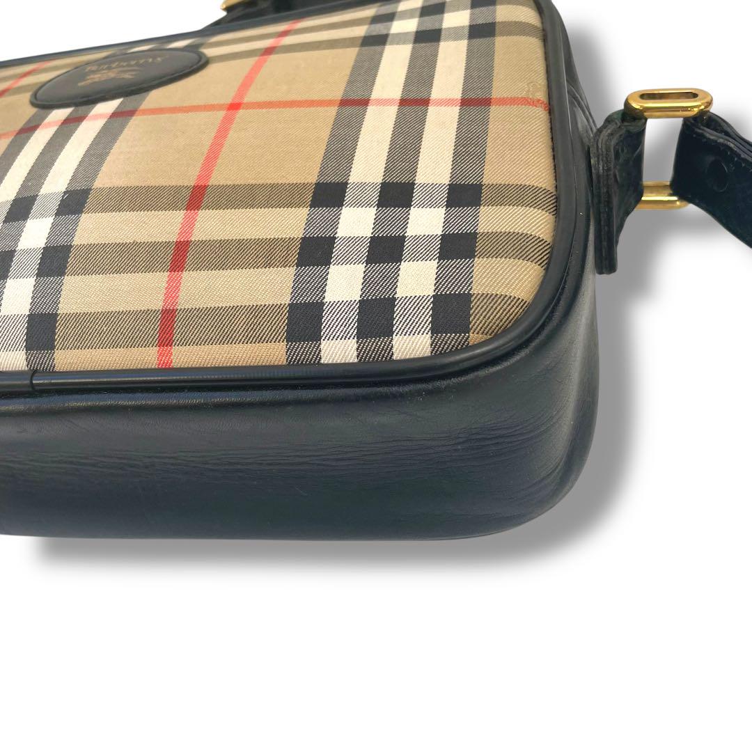 【レア】BURBERRY ショルダーバッグ　ノバチェック　ホースロゴ