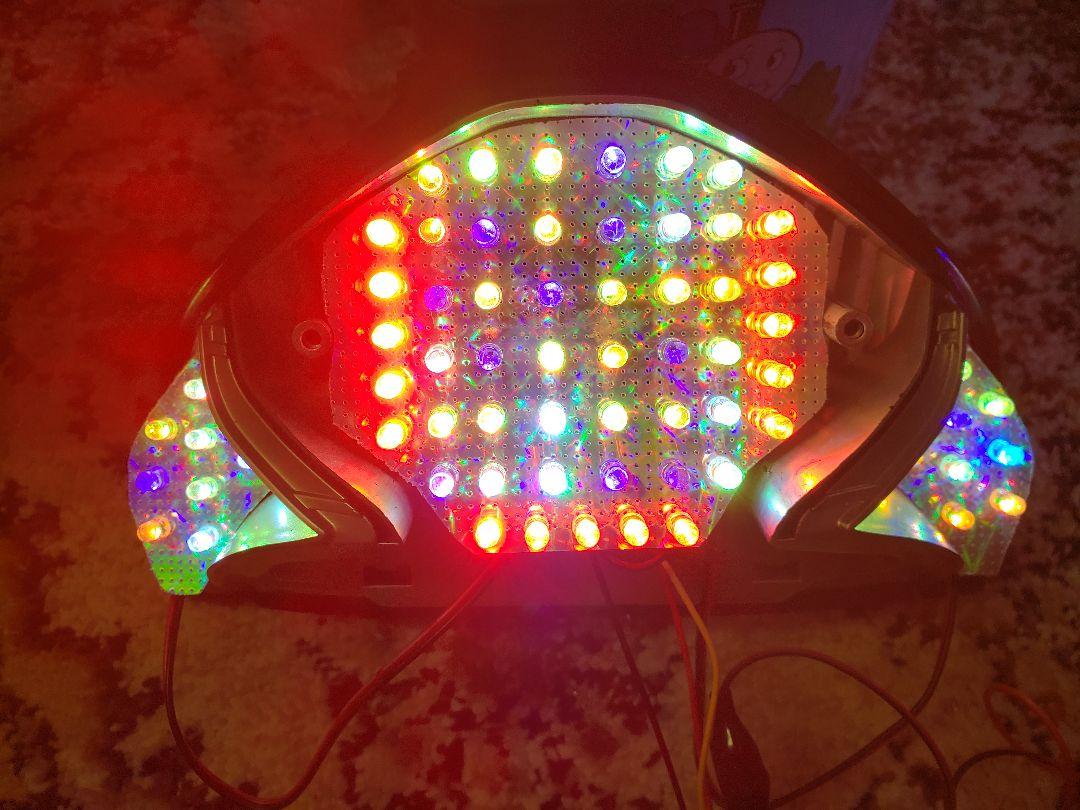 アドレスV125G 流れるような LED くるくるテールランプ RGB