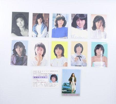 当時物 薬師丸ひろ子 ラミネートカード 12枚 運転免許証カード 現状 ⑤