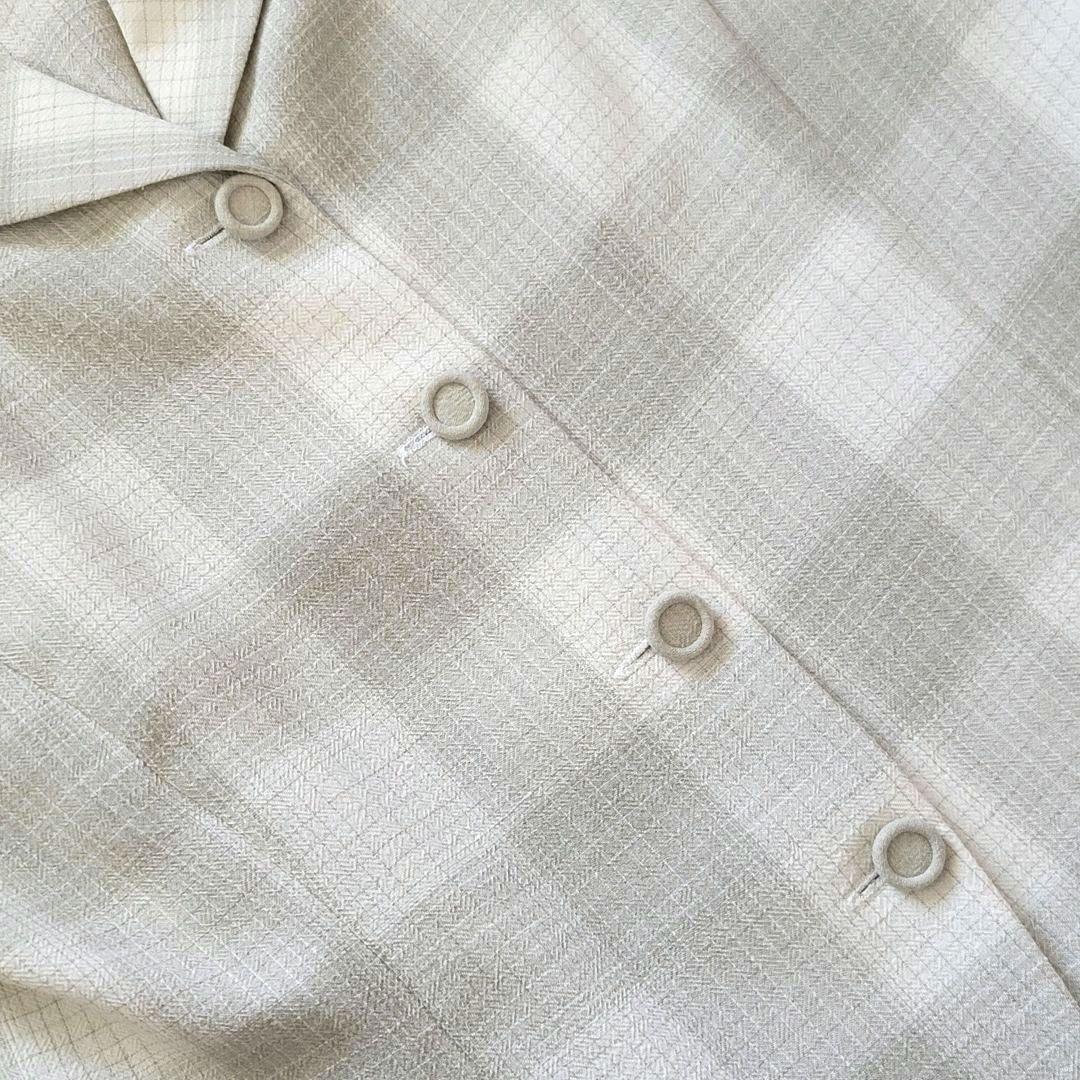 【美品】Addenda レディース スカートセットアップ チェック グレー系 女性 身長 バスト ウエスト ヒップ Addenda レディース スカートセットアップ 他の商品はこちらから ⬇︎ #豆柴ブランド