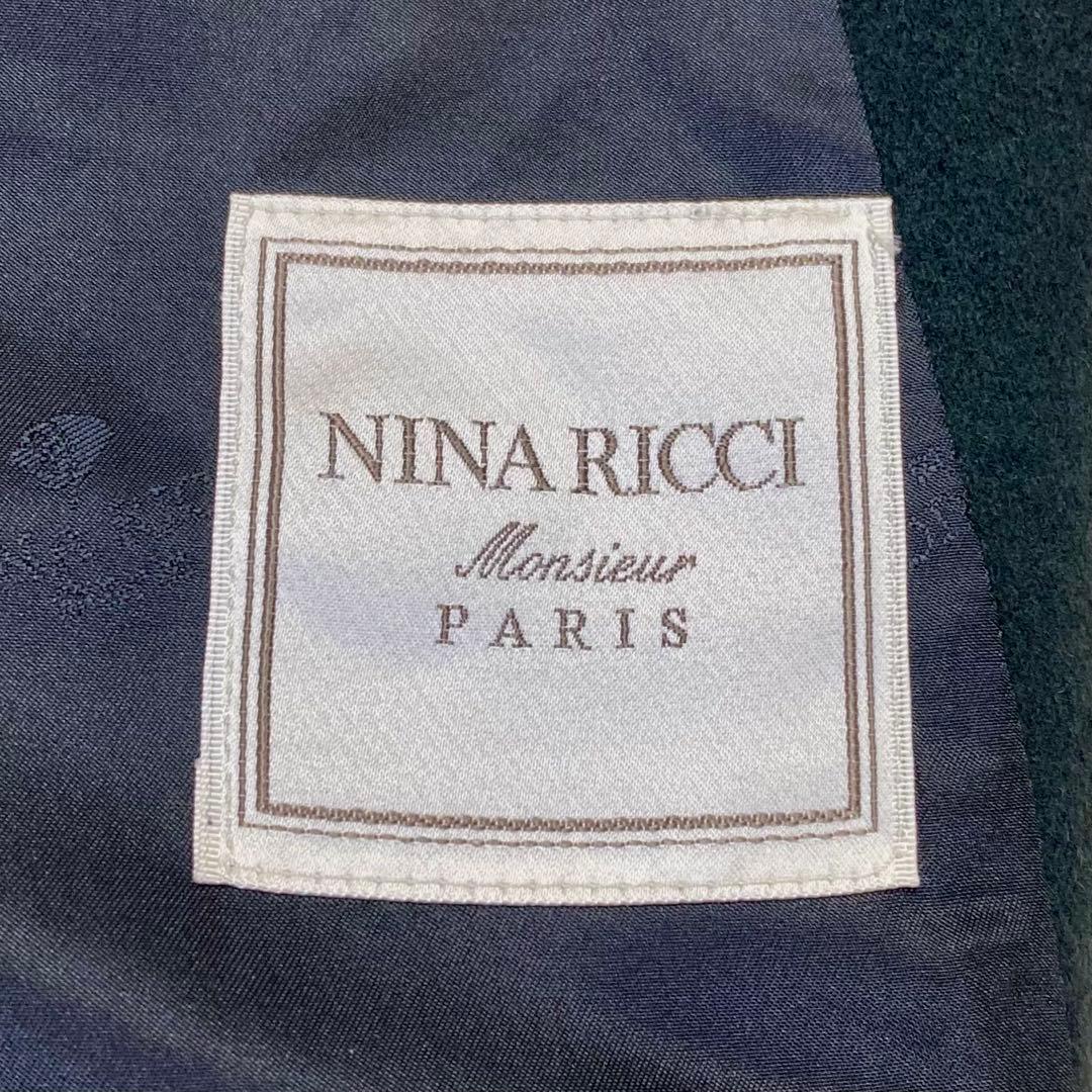 ★ニナリッチ♂ピュアカシミヤピークダブルメタルボタンブレザージャケット★黒