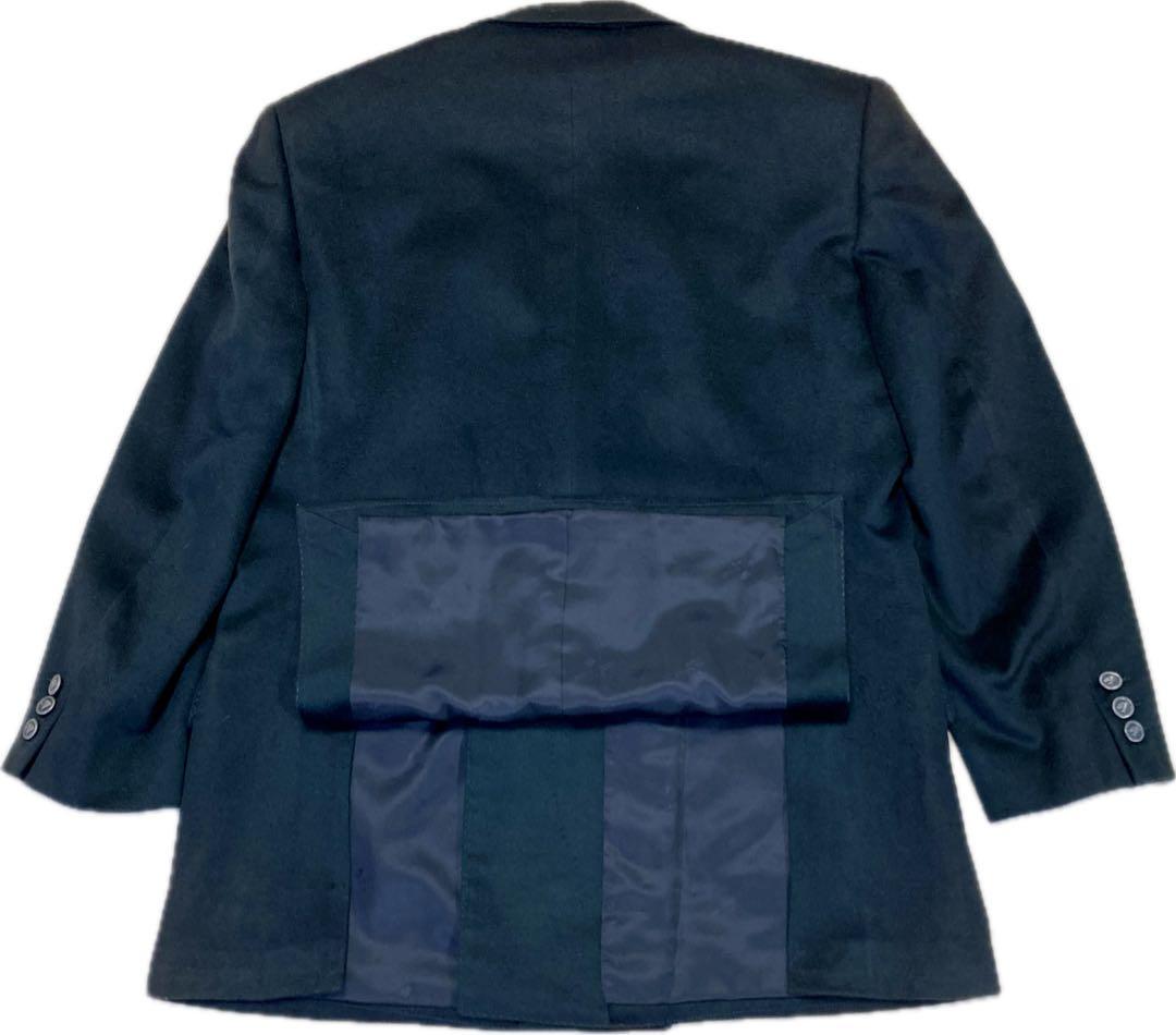 ★ニナリッチ♂ピュアカシミヤピークダブルメタルボタンブレザージャケット★黒